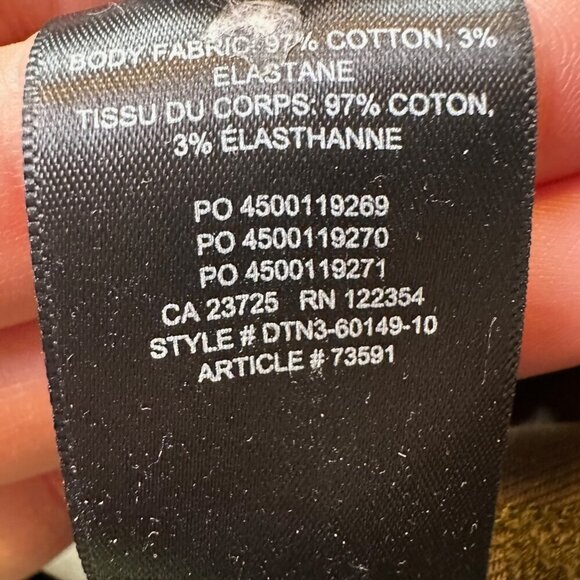 TNA Aritzia Tapered High Rise Cargo Pants in Olive Green / Grey Size 4 - Picture 7 of 7